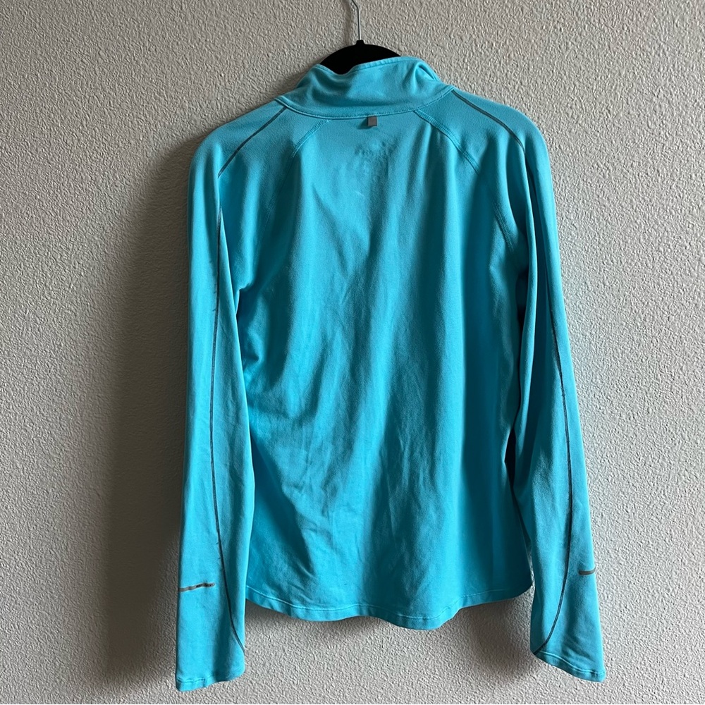 Nike Dri-FIT Turquoise 1/4 Zip Pullover Women’s Running Athletic Top Medium - Picture 9 of 9